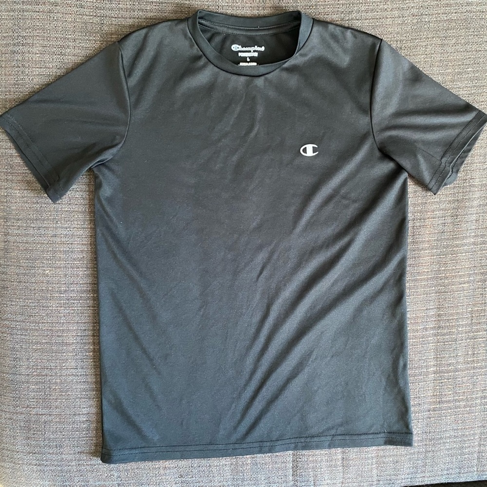 Champion Black Short Sleeve Tee